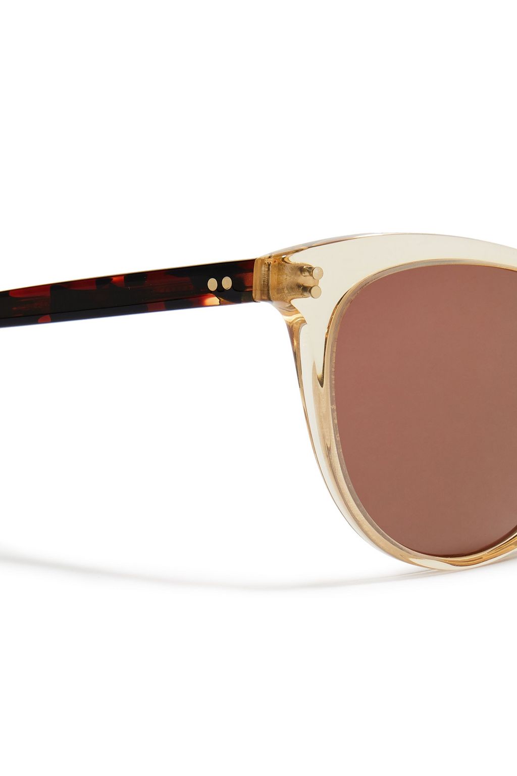 OLIVER PEOPLES D-frame tortoiseshell-print acetate sunglasses