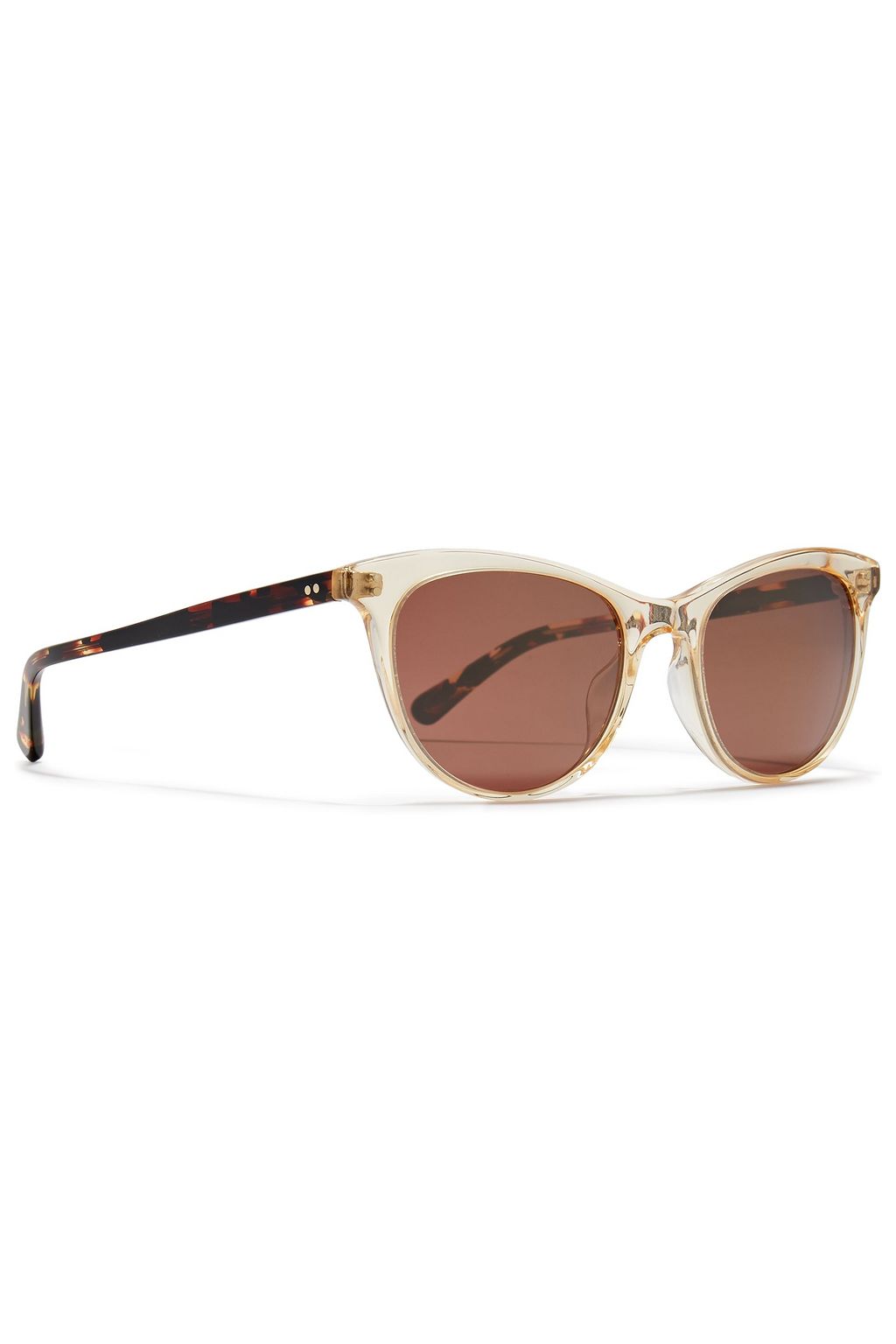 OLIVER PEOPLES D-frame tortoiseshell-print acetate sunglasses