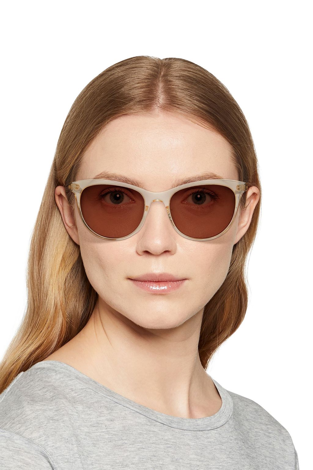 OLIVER PEOPLES D-frame tortoiseshell-print acetate sunglasses
