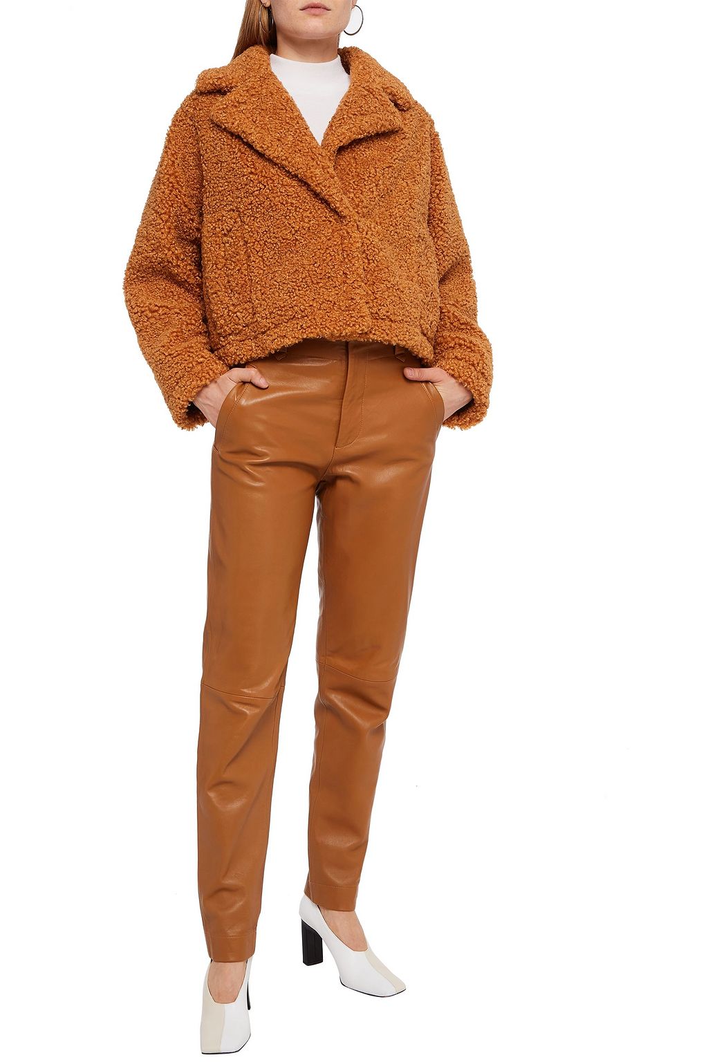 STAND STUDIO Faux shearling jacket