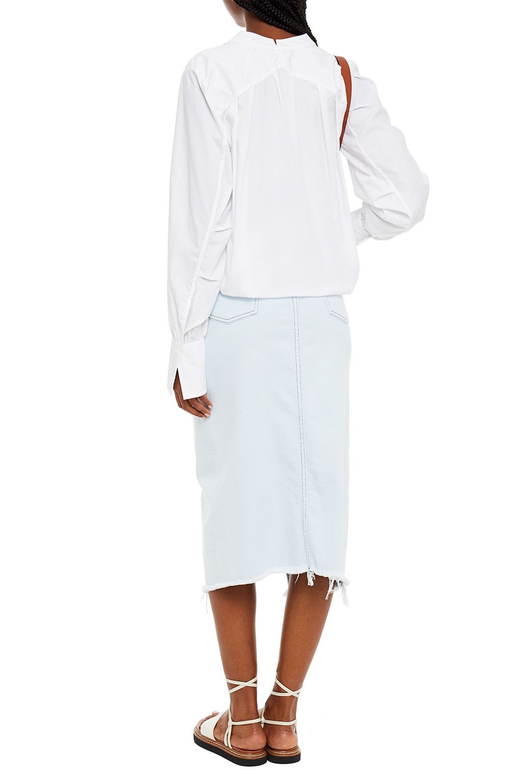RAG & BONE Carly cotton-blend poplin top