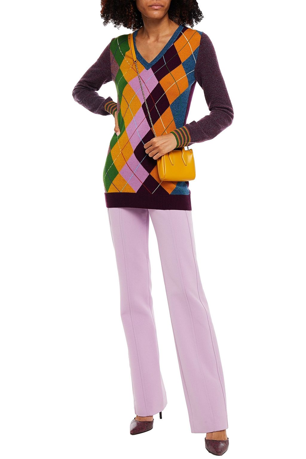 MISSONI Argyle cashmere sweater