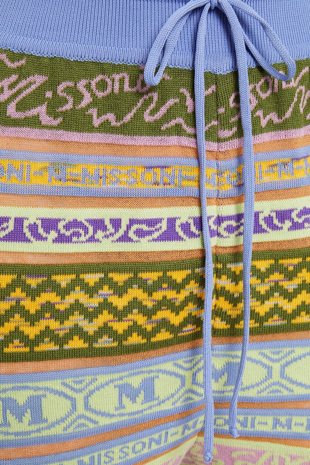 M MISSONI Jacquard-knit cotton-blend track pants