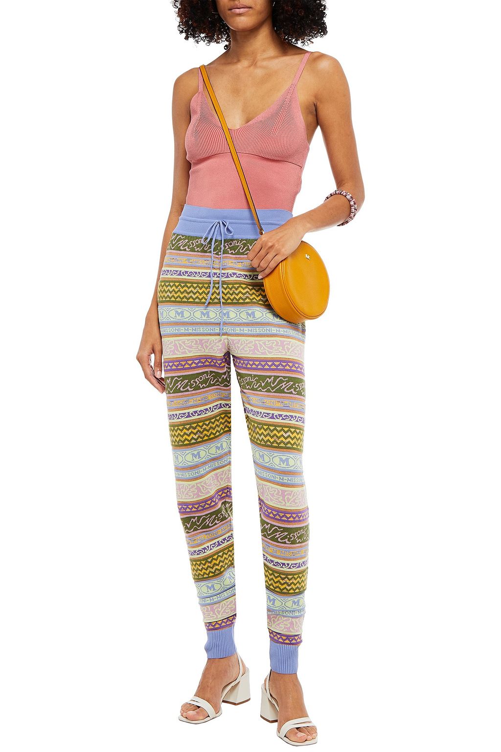 M MISSONI Jacquard-knit cotton-blend track pants