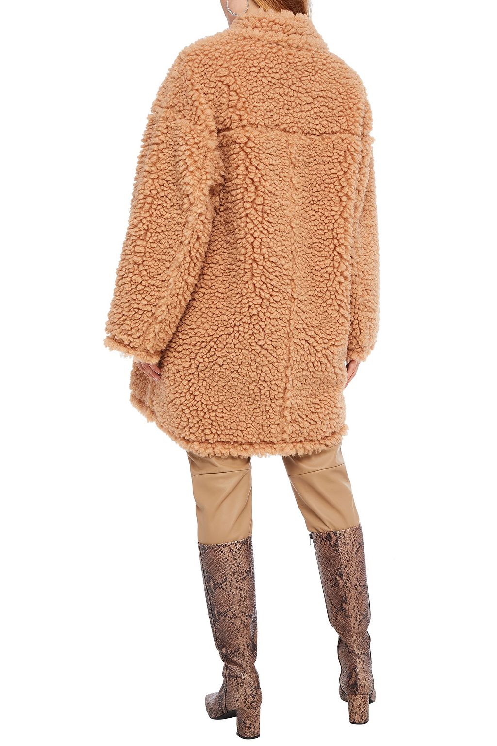 STAND STUDIO Jacey oversized faux shearling coat