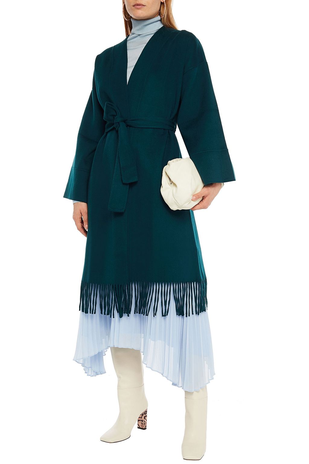 ZIMMERMANN Ladybeetle Mantel aus Filz aus einer Wollmischung mit Gürtel