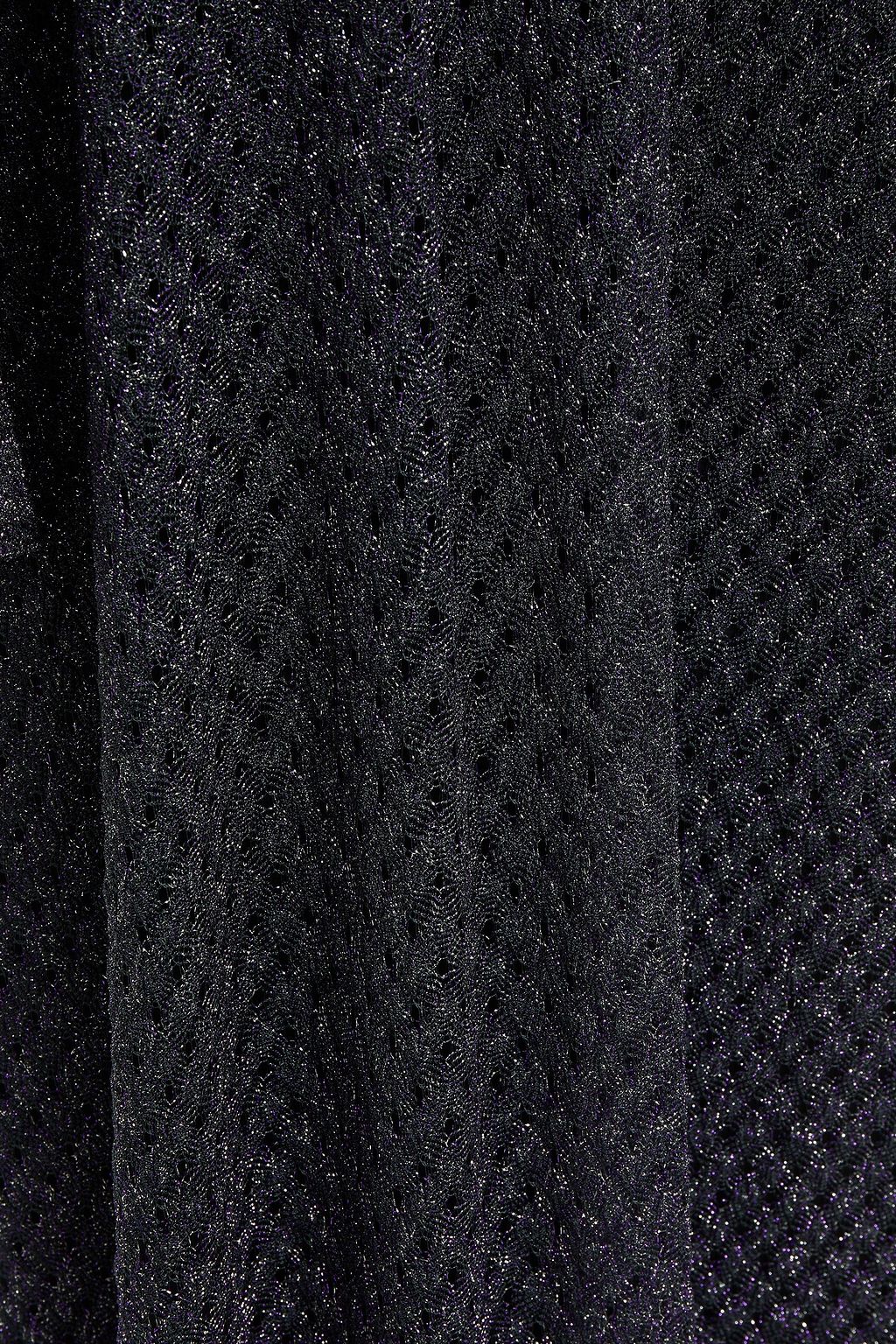 MISSONI Metallic crochet-knit maxi dress