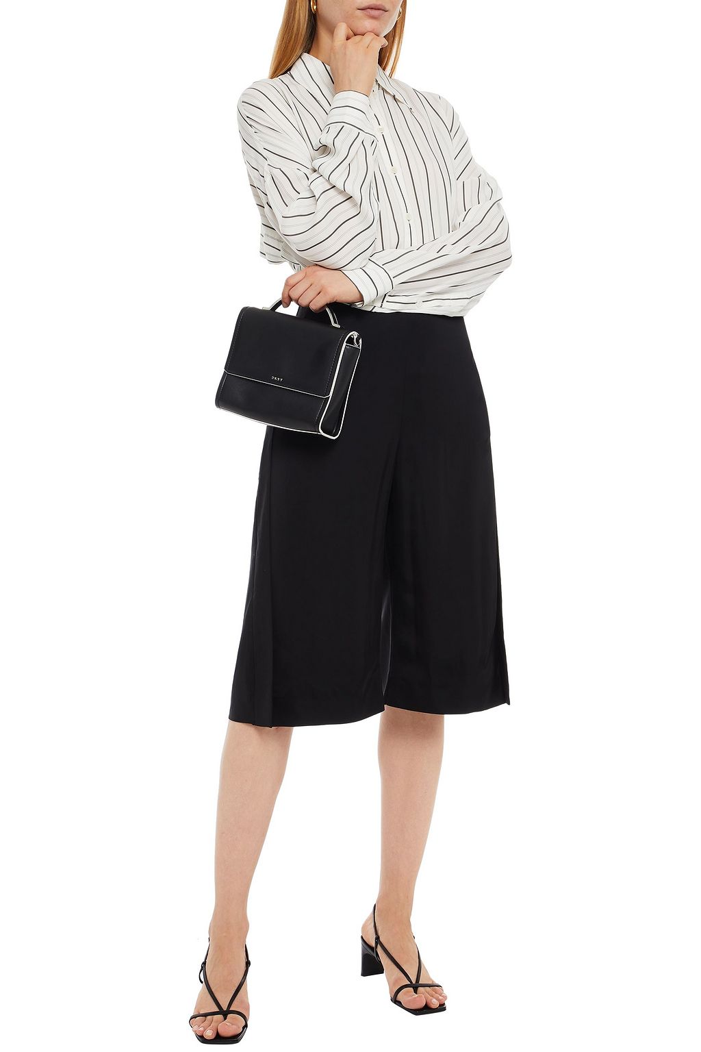 ACNE STUDIOS Shorts aus Satin mit Falten