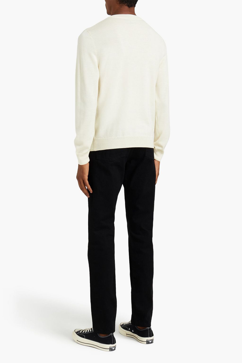 A.P.C. Intarsia-knit merino wool sweater