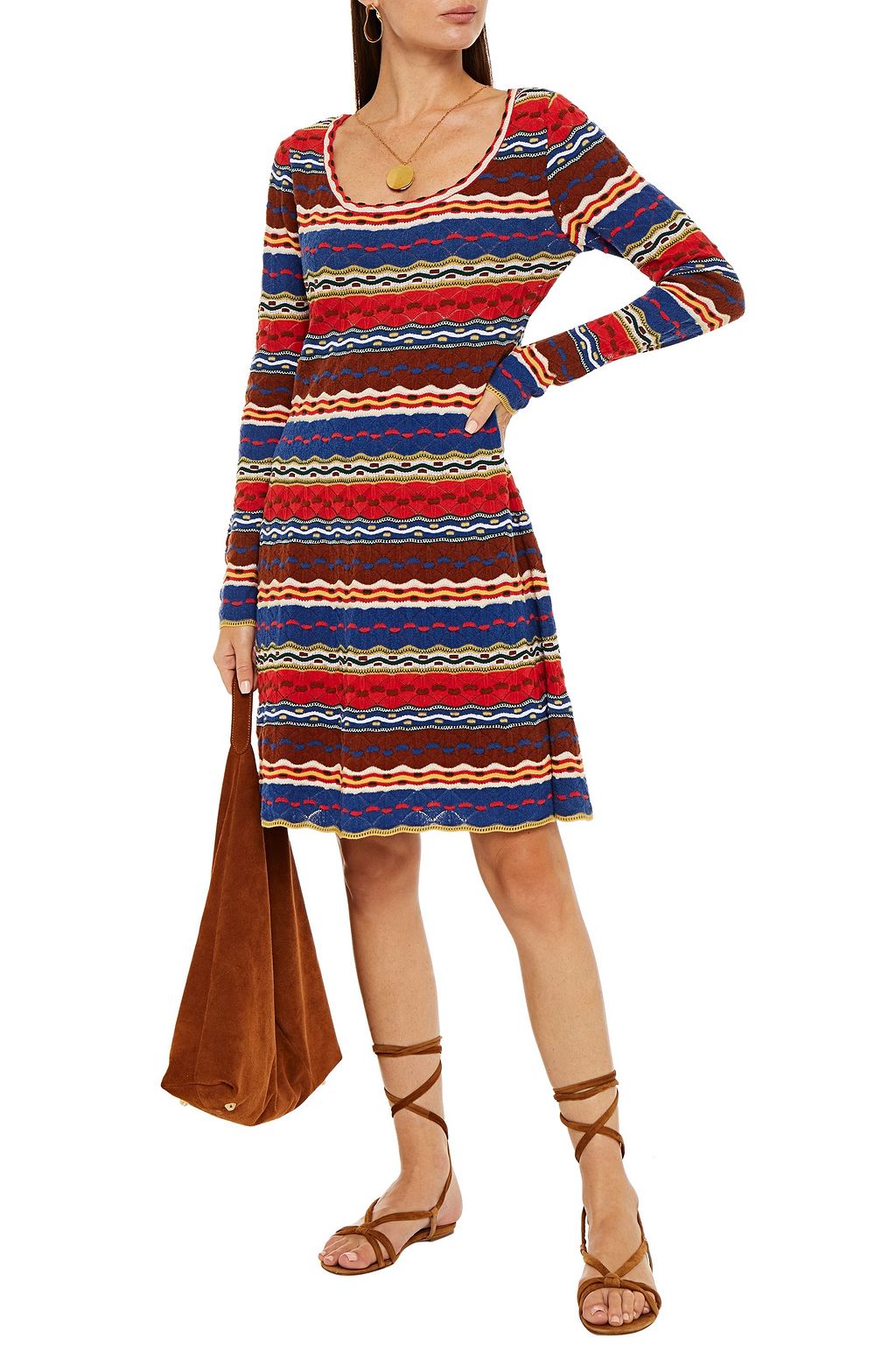 M MISSONI Jacquard-knit mini dress