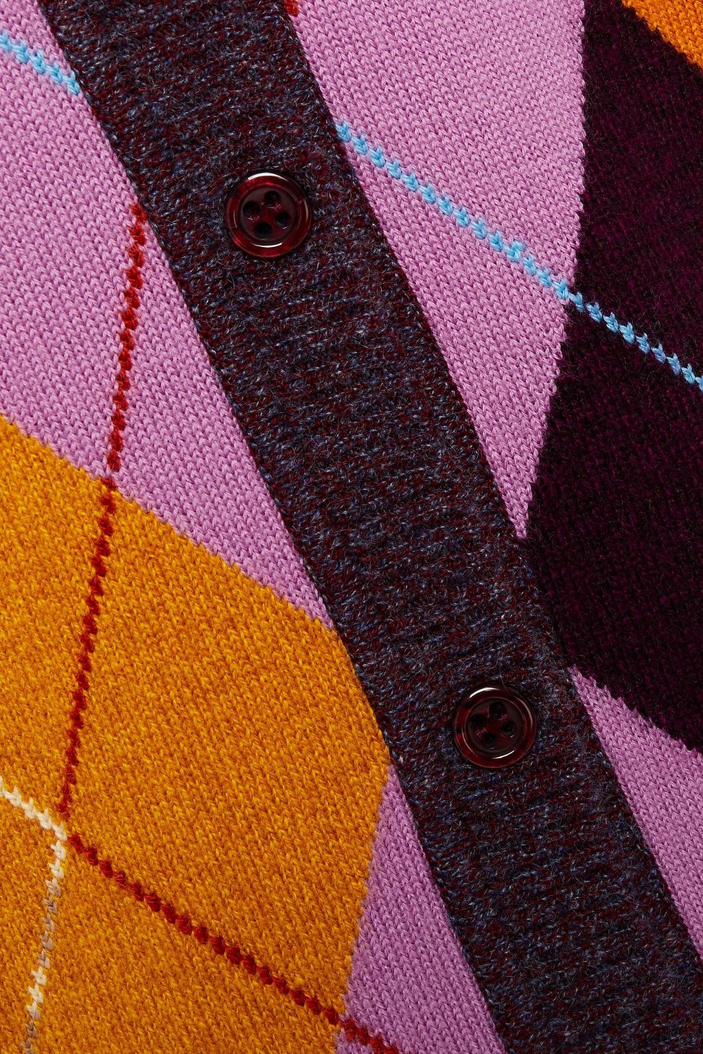 MISSONI Argyle cashmere cardigan