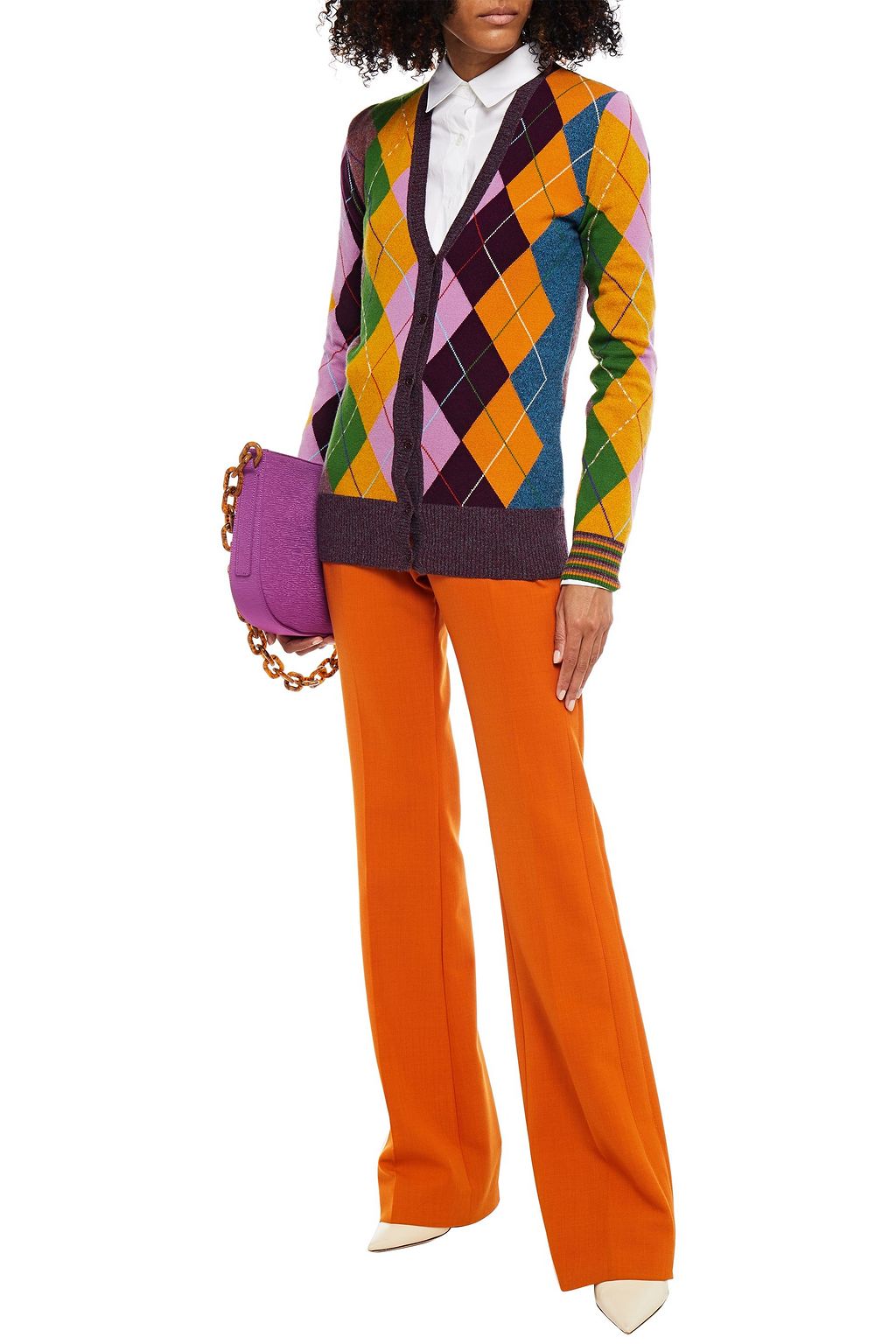 MISSONI Argyle cashmere cardigan