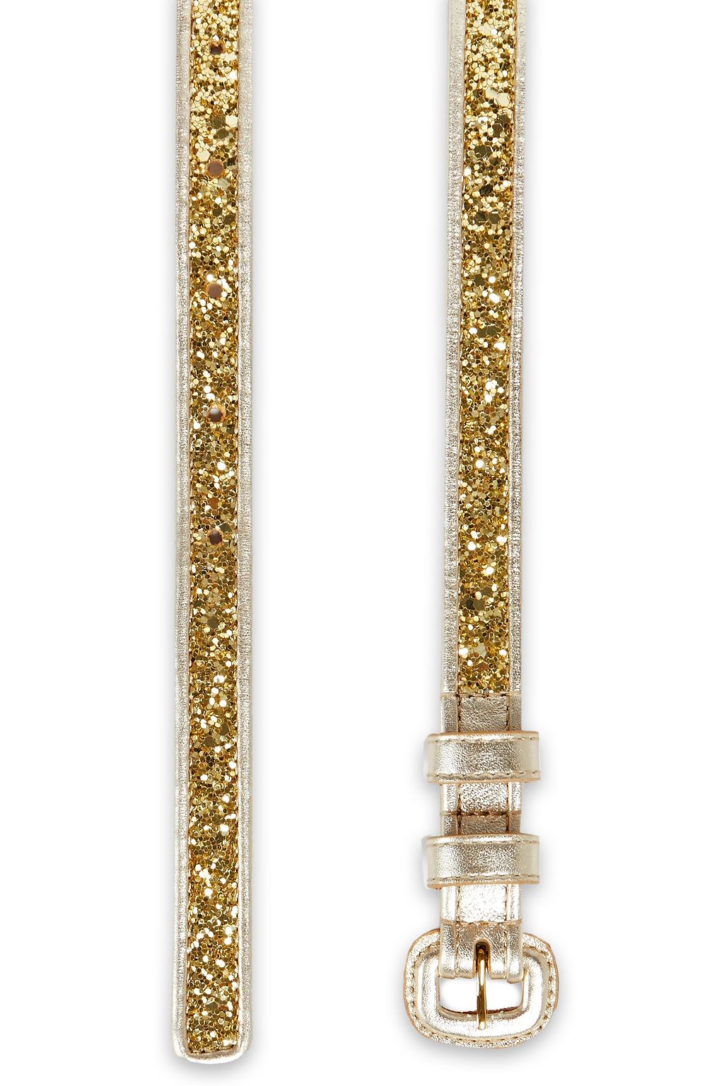 MICHAEL KORS COLLECTION Gürtel aus Metallic-Kunstleder mit Glitter-Finish