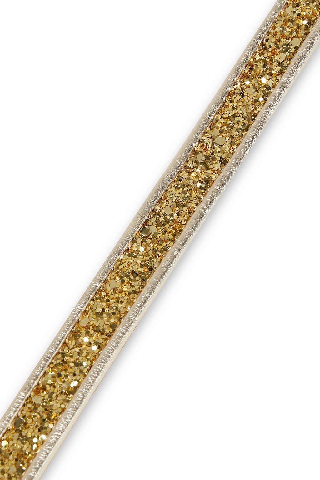 MICHAEL KORS COLLECTION Gürtel aus Metallic-Kunstleder mit Glitter-Finish