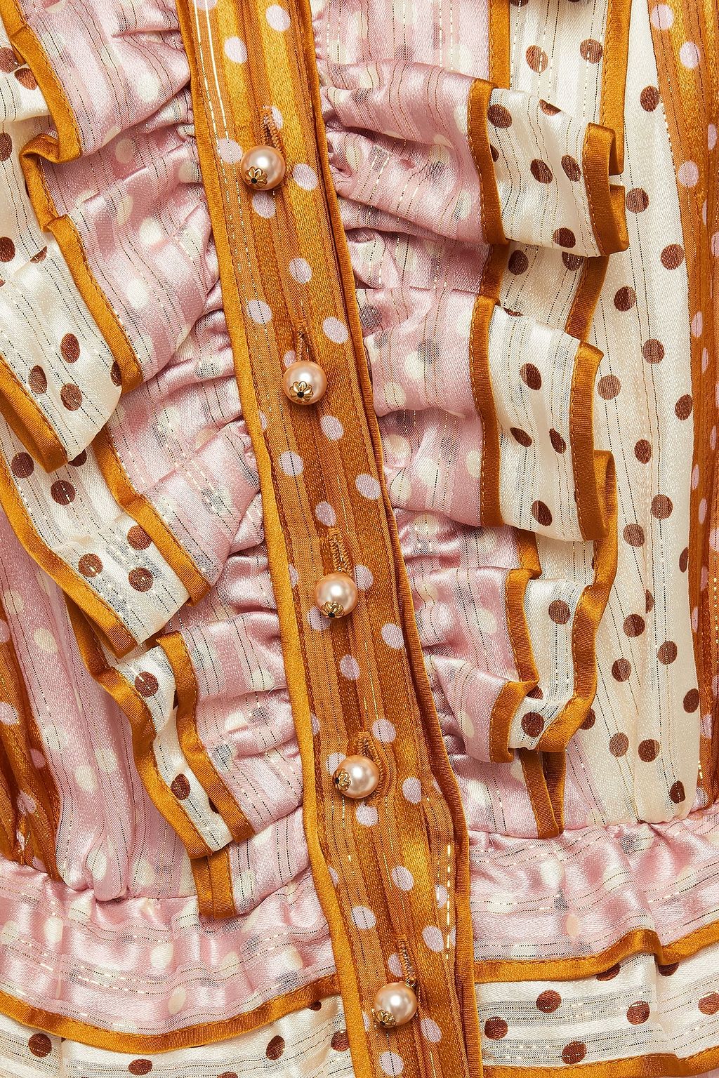 ZIMMERMANN Lucky tiered silk-blend devoré-chiffon mini dress