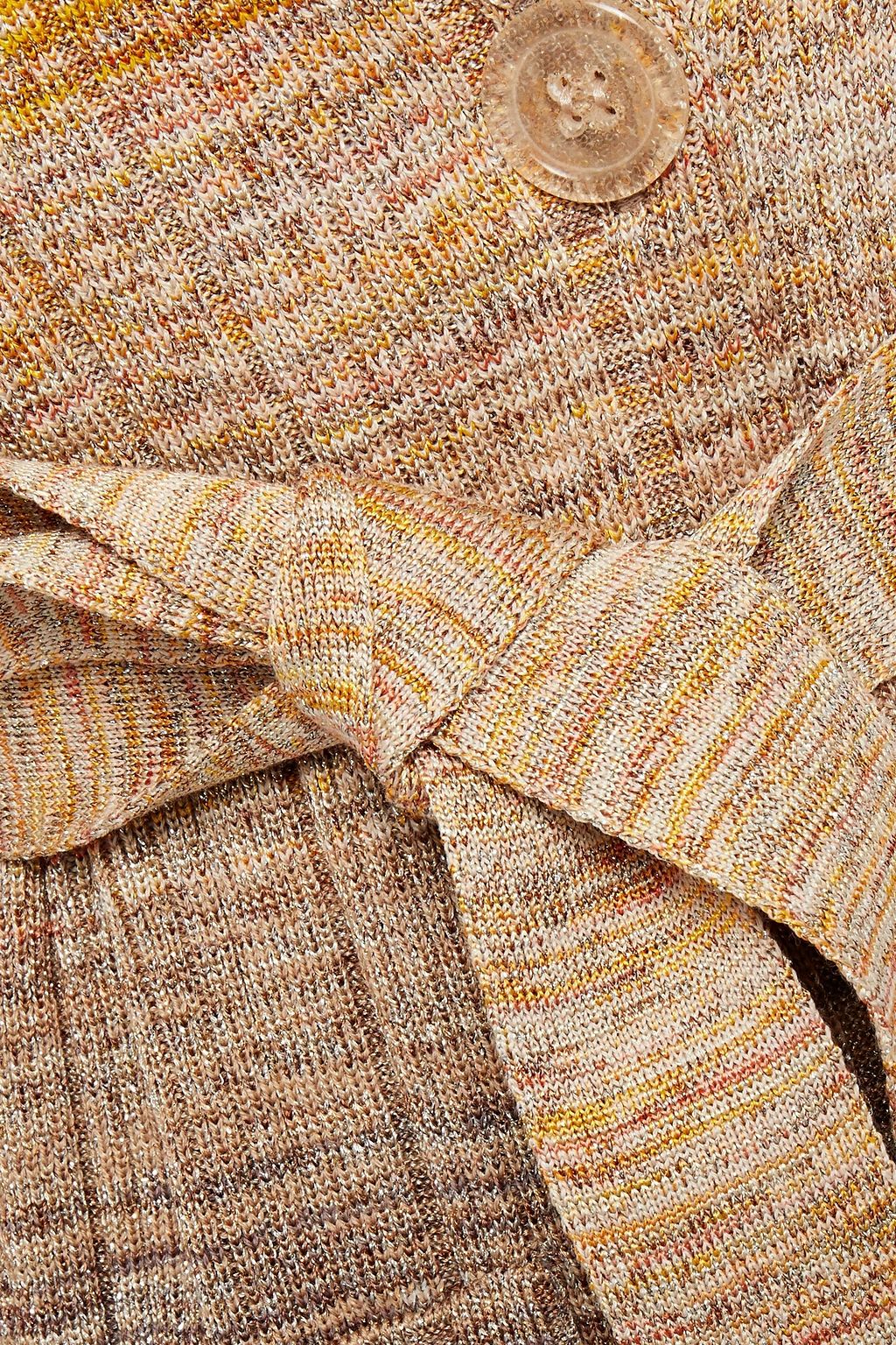 MISSONI Metallic ribbed wool-blend blazer