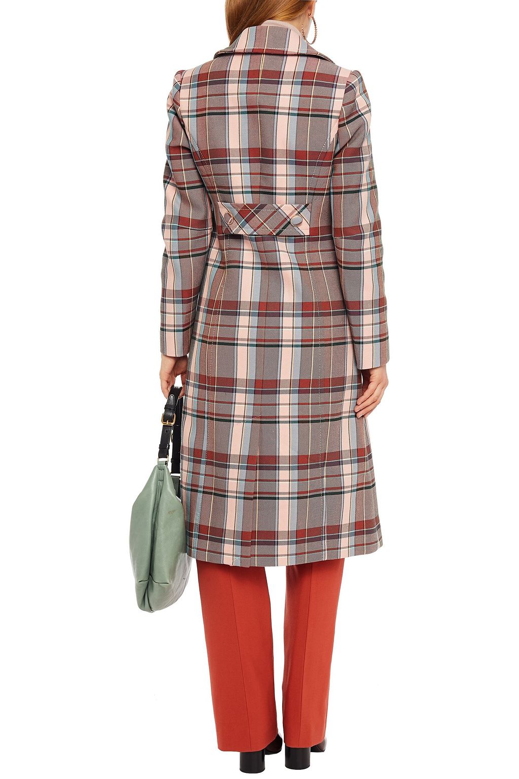 ZIMMERMANN Checked cotton-blend twill coat
