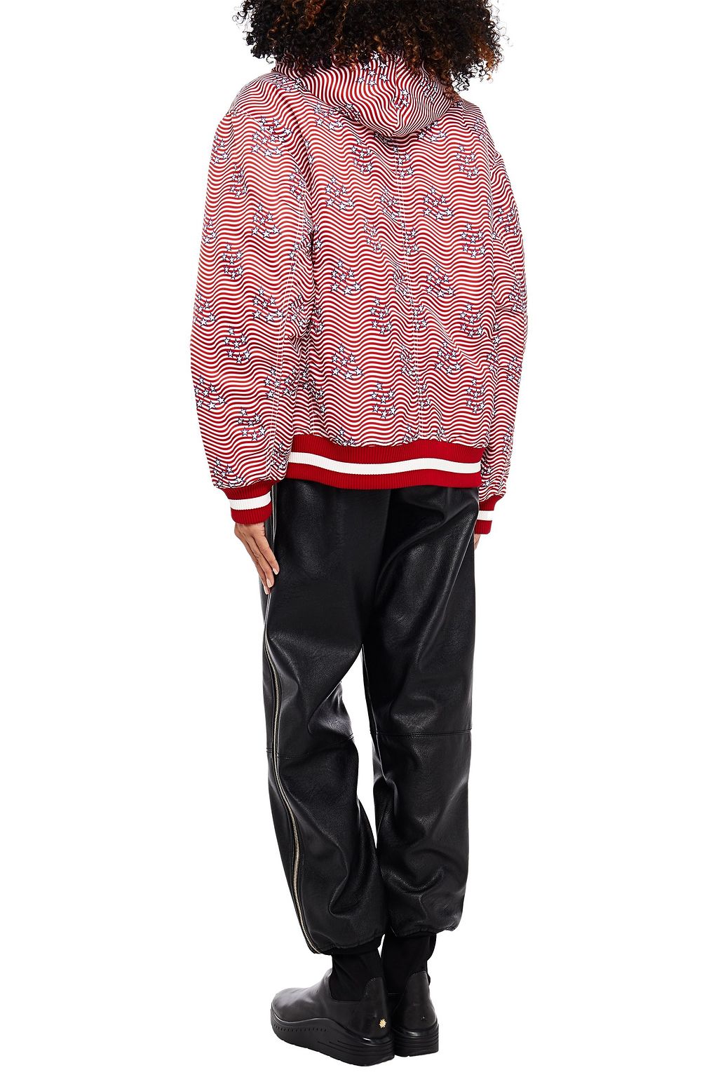 ALEXANDER WANG Printed shell hooded jacket