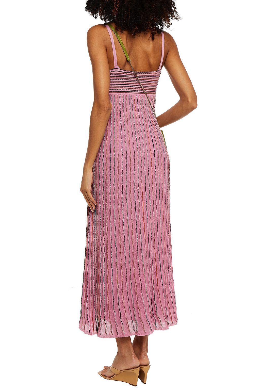 M MISSONI Crochet-knit cotton-blend midi dress