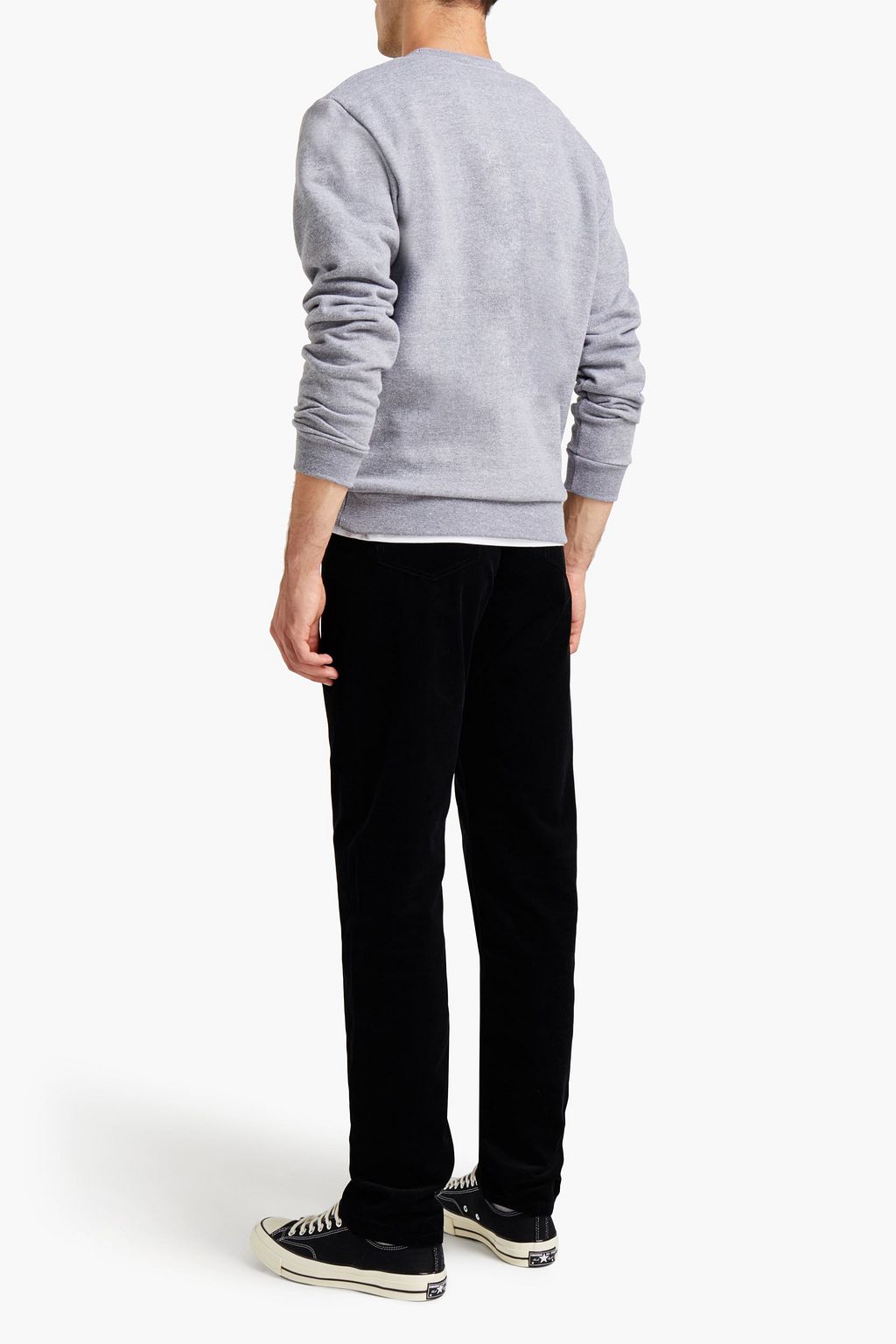 A.P.C. Printed French cotton-terry sweatshirt