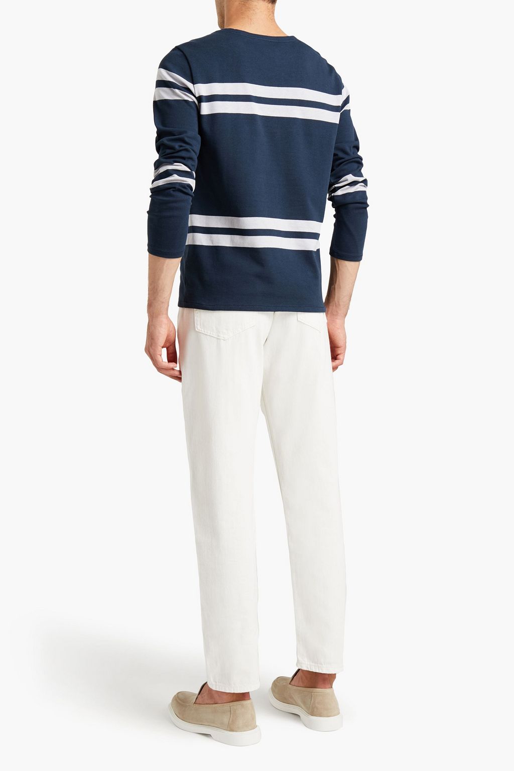 A.P.C. Striped cotton-jersey T-shirt