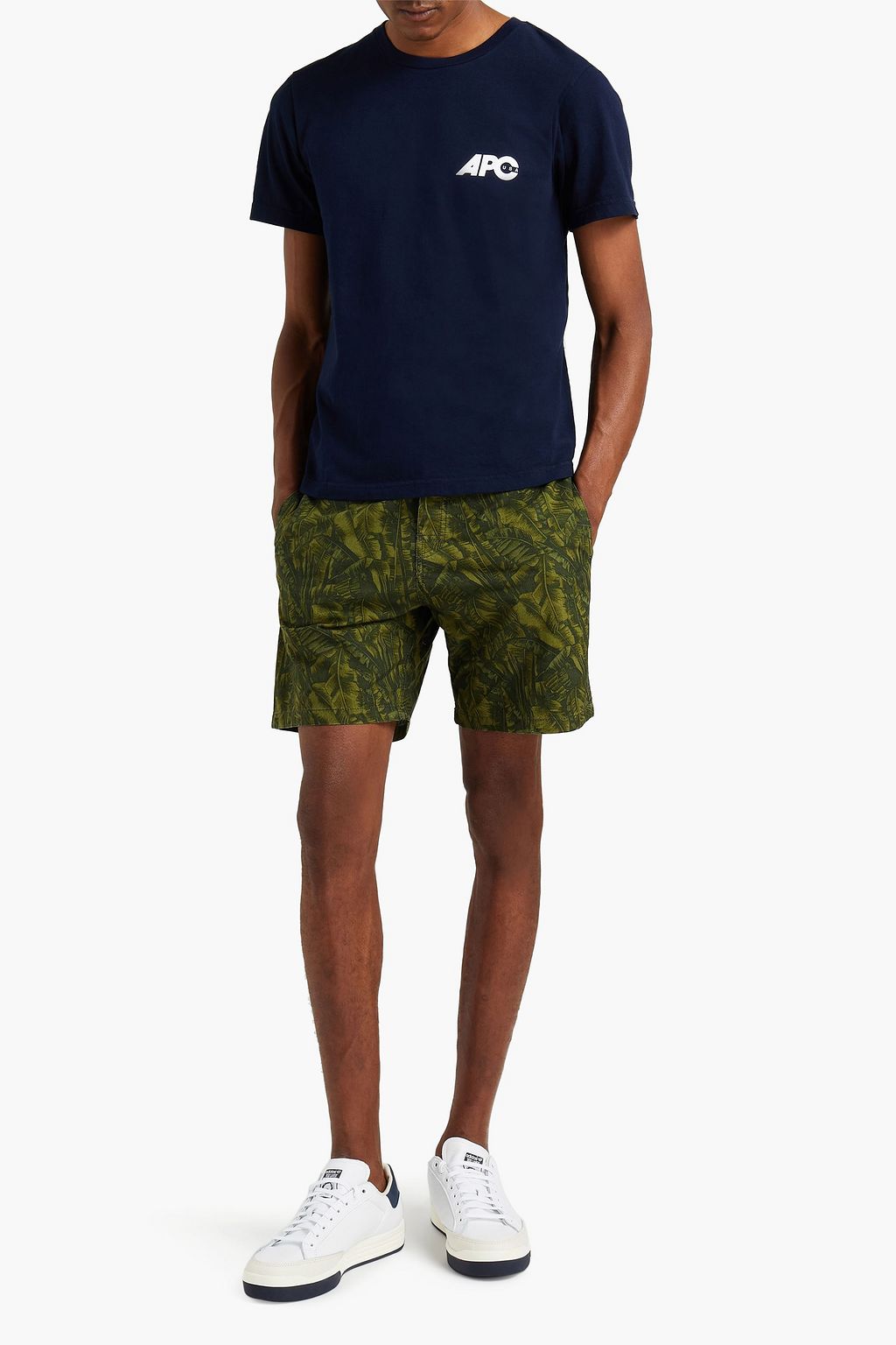 A.P.C. Printed cotton-jersey T-shirt