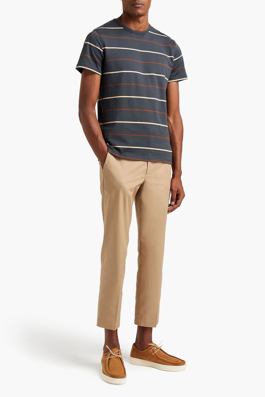 A.P.C. Striped cotton-jersey T-shirt