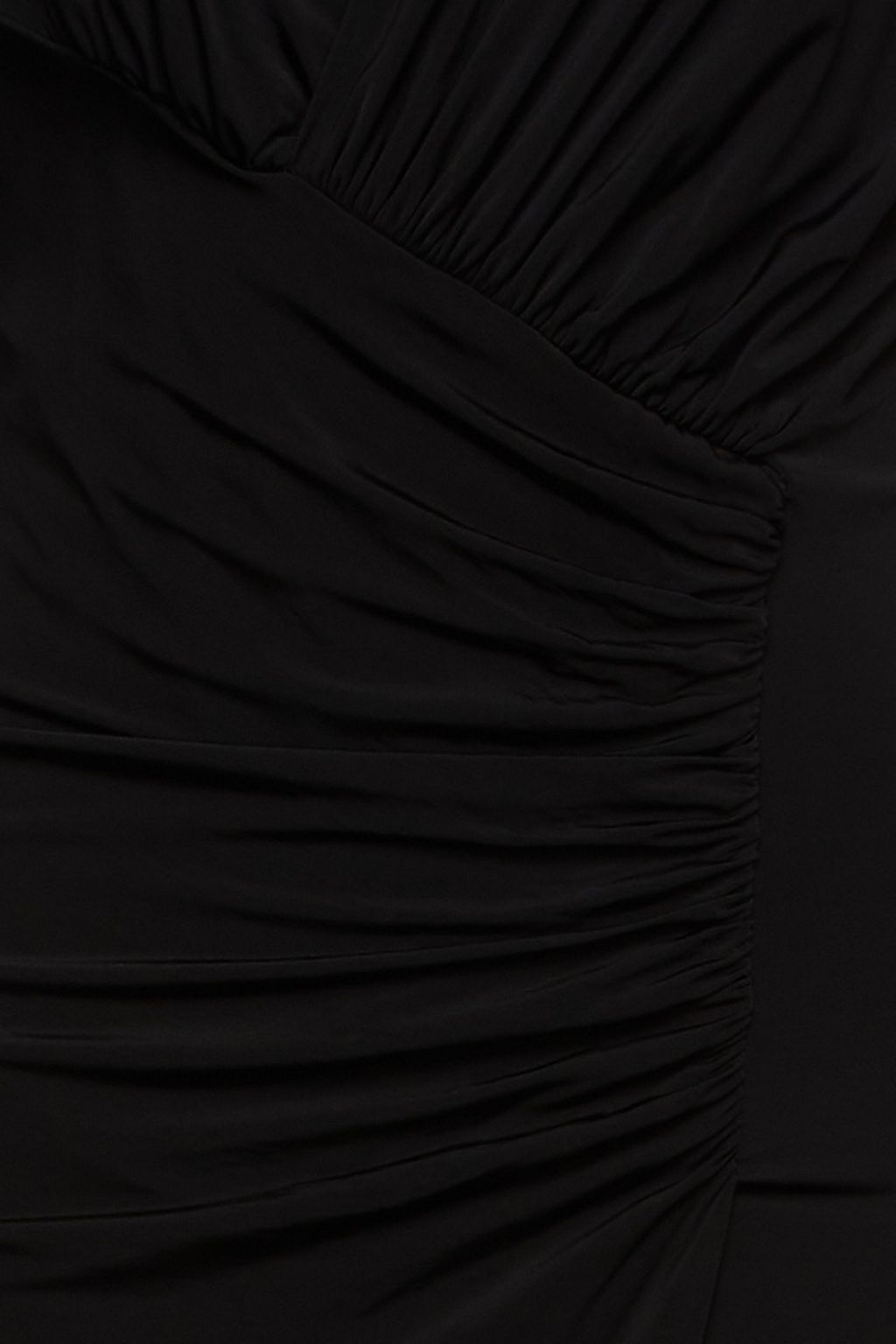ROBERTO CAVALLI Wrap-effect ruched stretch-jersey dress