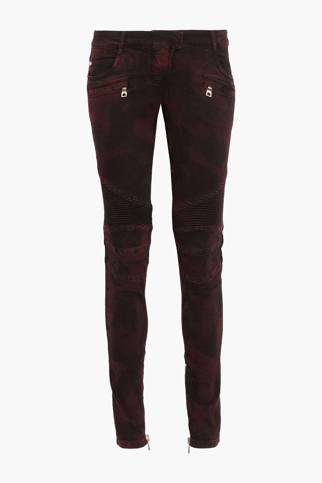 incompleet Egyptische Mus BALMAIN Moto-style faded low-rise skinny jeans | Sale up to 70% off | THE  OUTNET