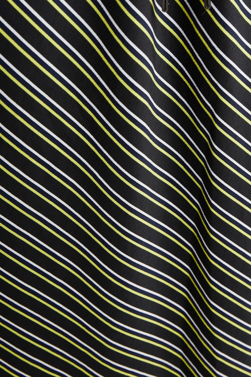 ALEXANDERWANG.T Striped satin-crepe midi skirt