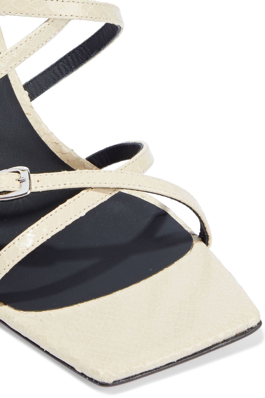 GIUSEPPE ZANOTTI Tasmania buckled snake-effect leather sandals
