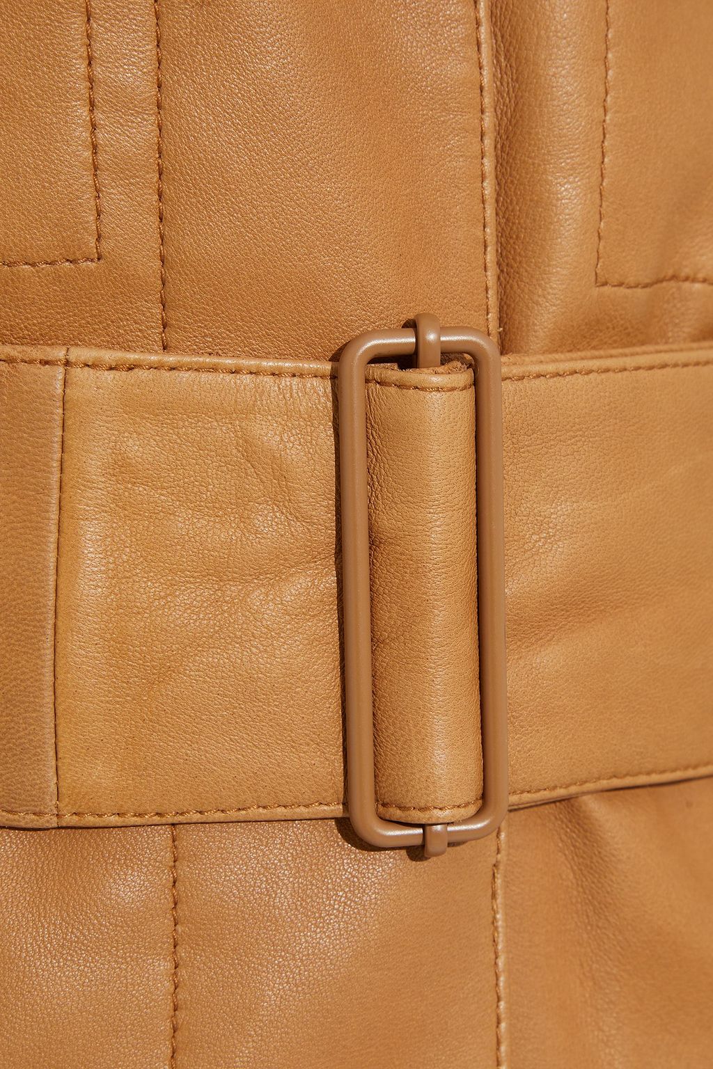 VINCE. Belted leather jacket