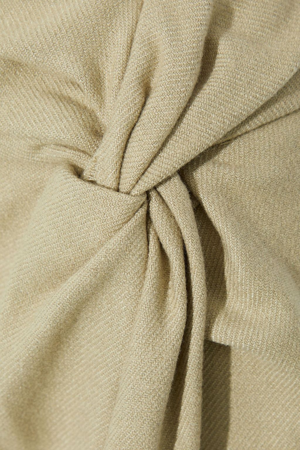VINCE. Twisted twill midi skirt