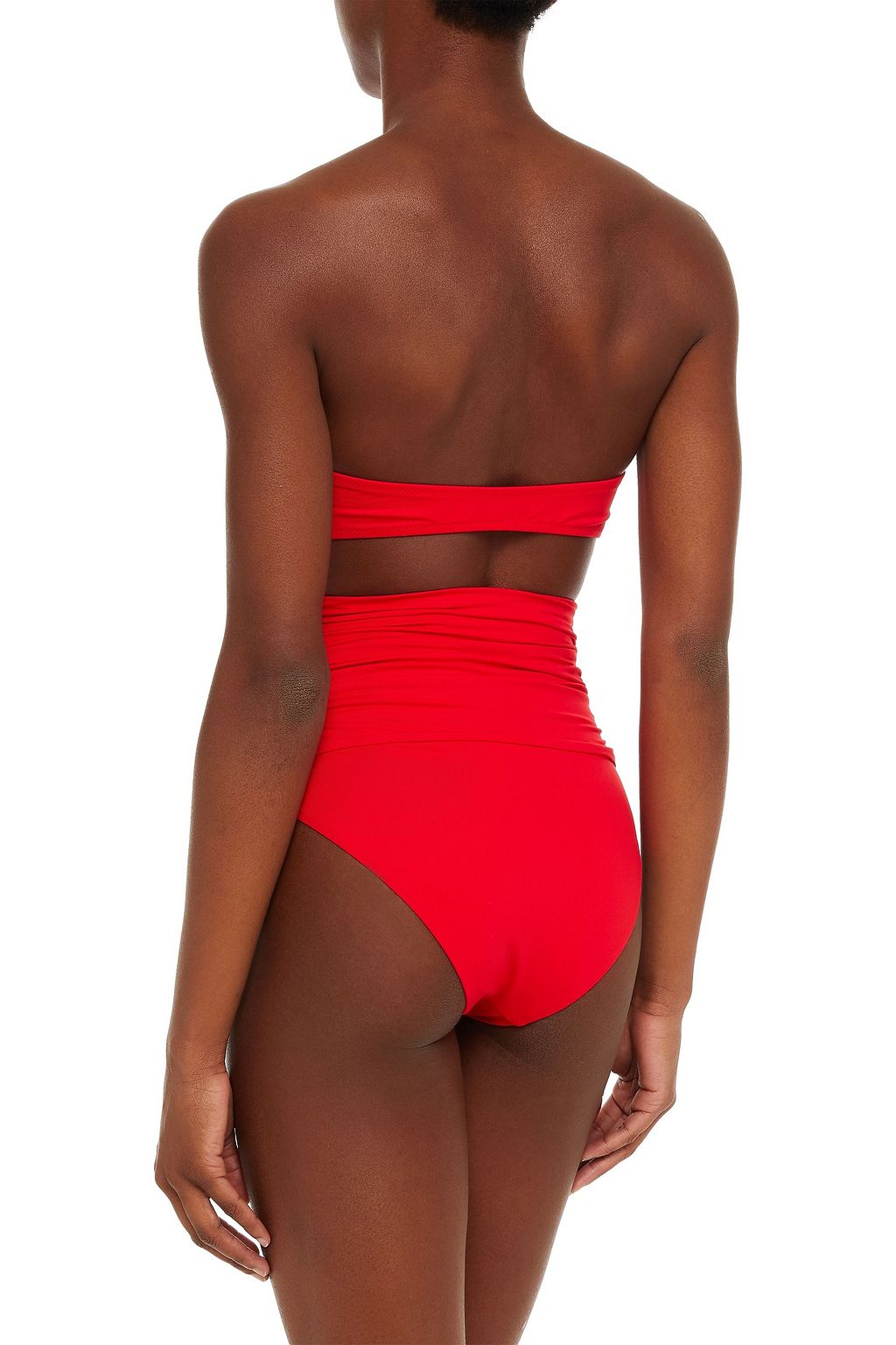 MELISSA ODABASH Caribe tie-front bandeau bikini top