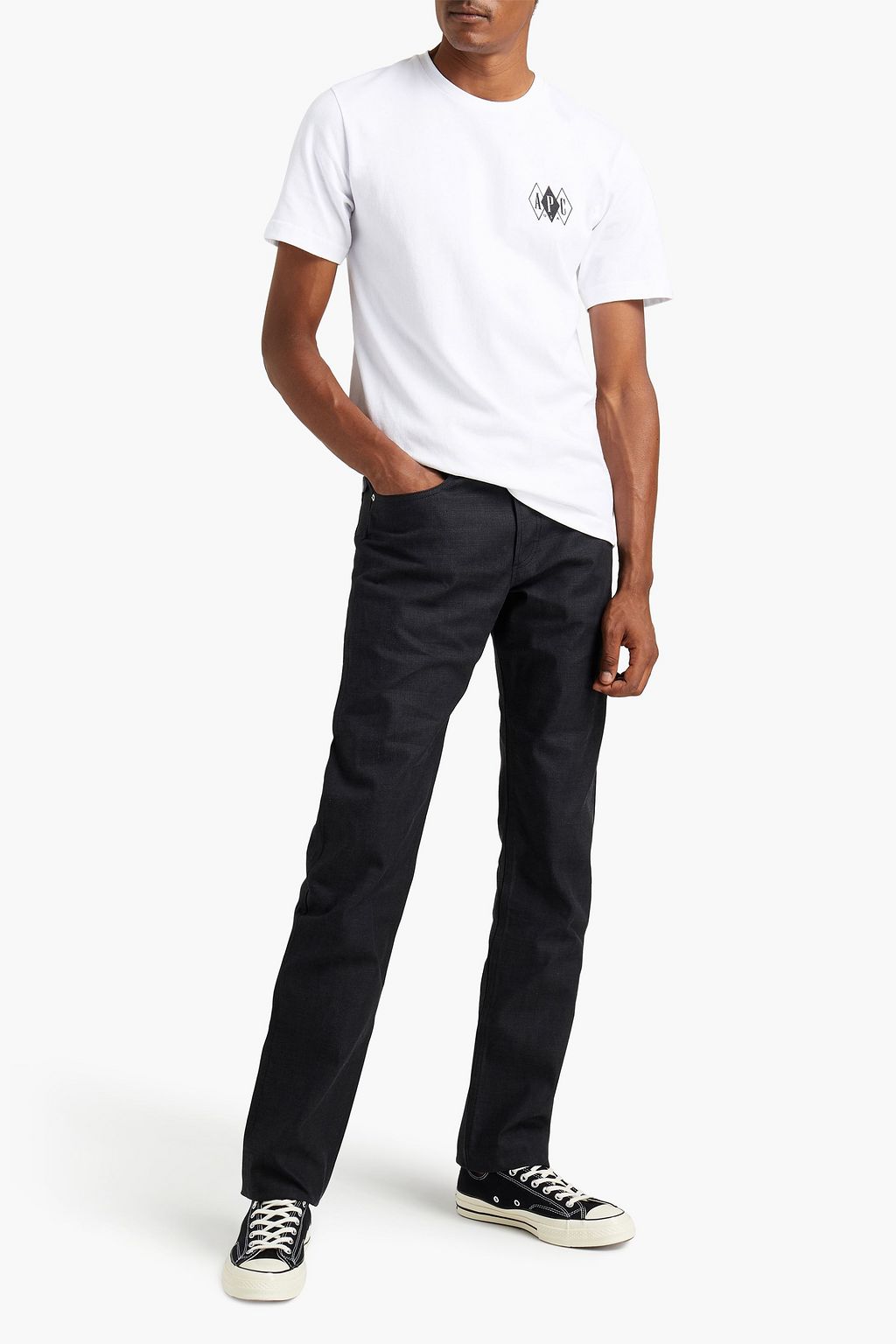 A.P.C. Printed cotton-jersey T-shirt