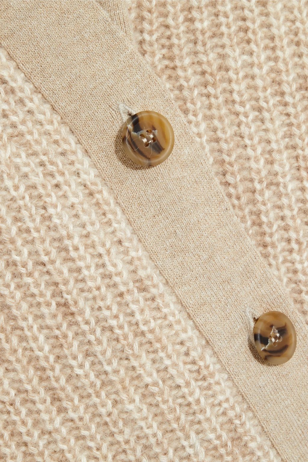 IRIS & INK Édelie ribbed alpaca, cotton and organic merino wool-blend cardigan