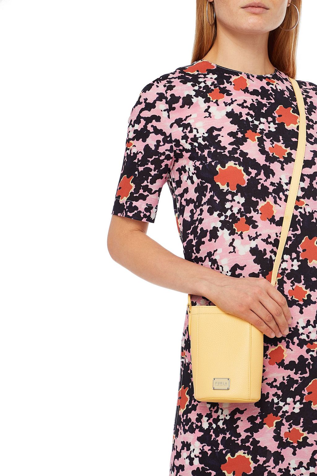 FURLA Pebbled-leather bucket bag