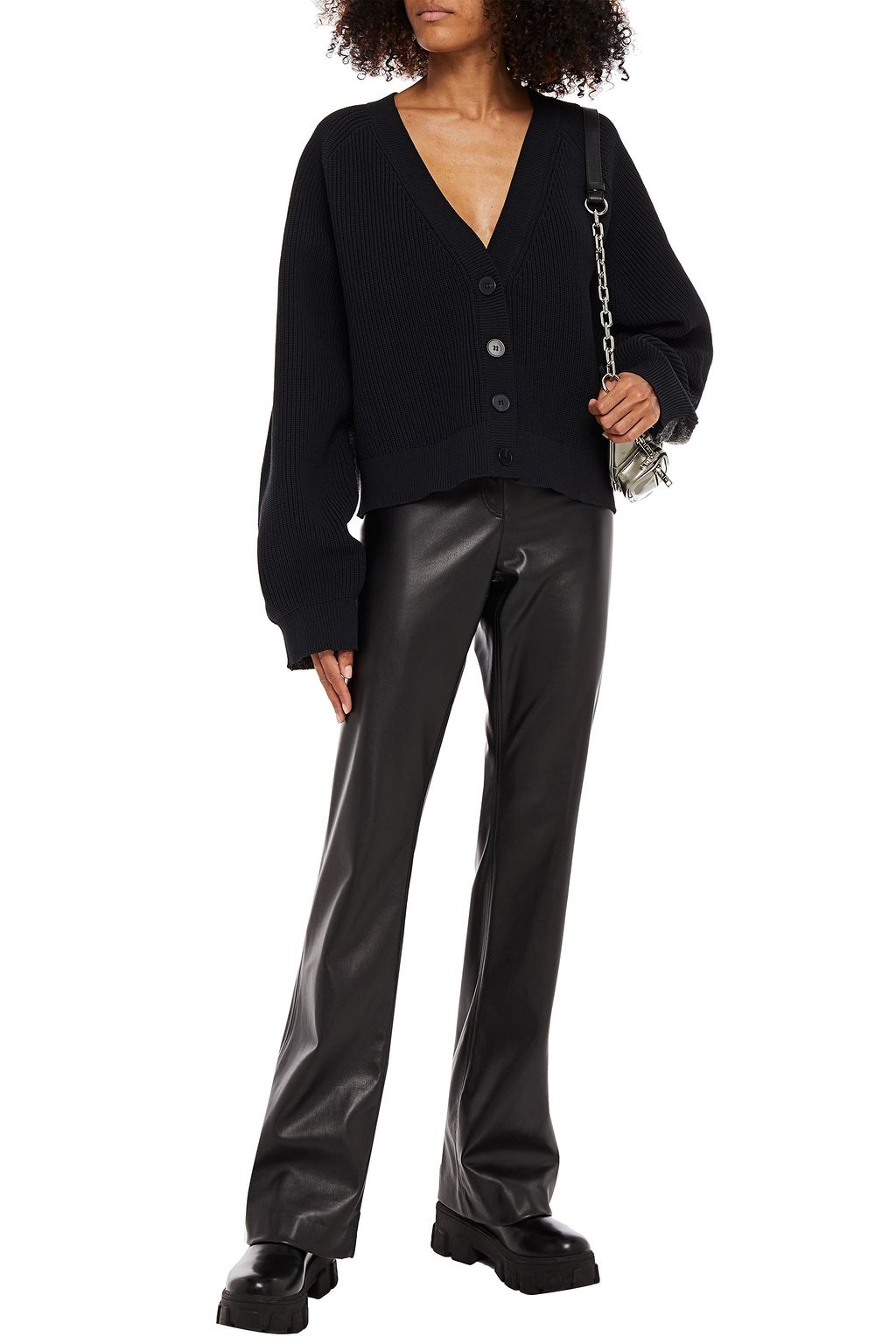 ALEXANDERWANG.T Ribbed-knit cardigan