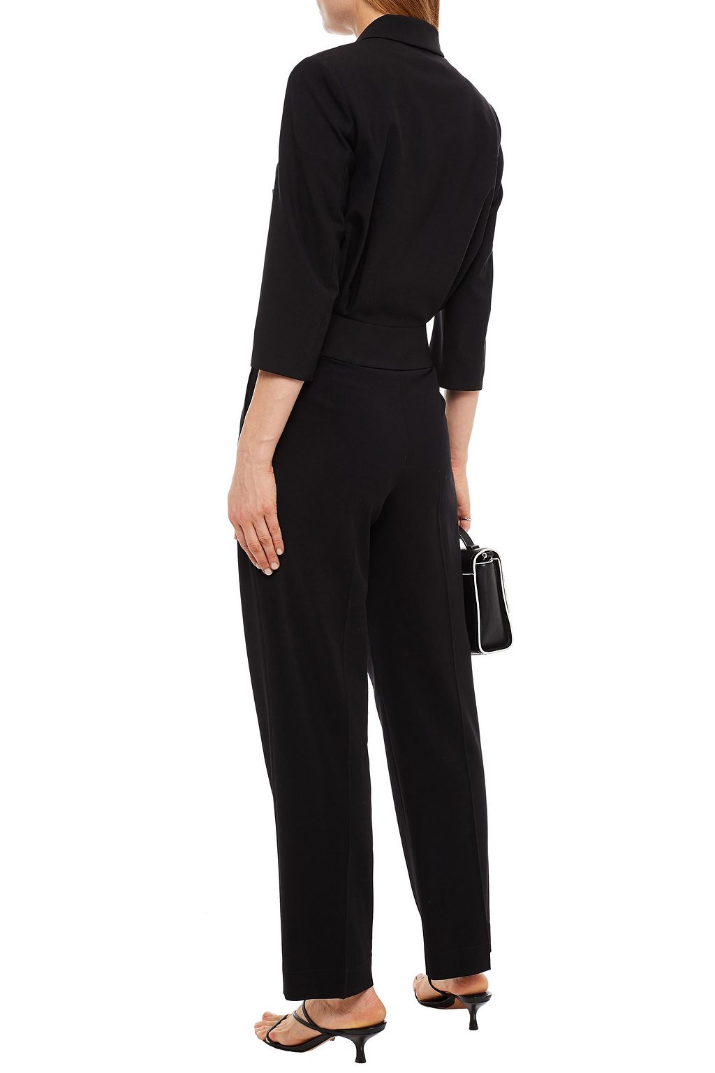 ST. JOHN Cropped wool-blend jacket
