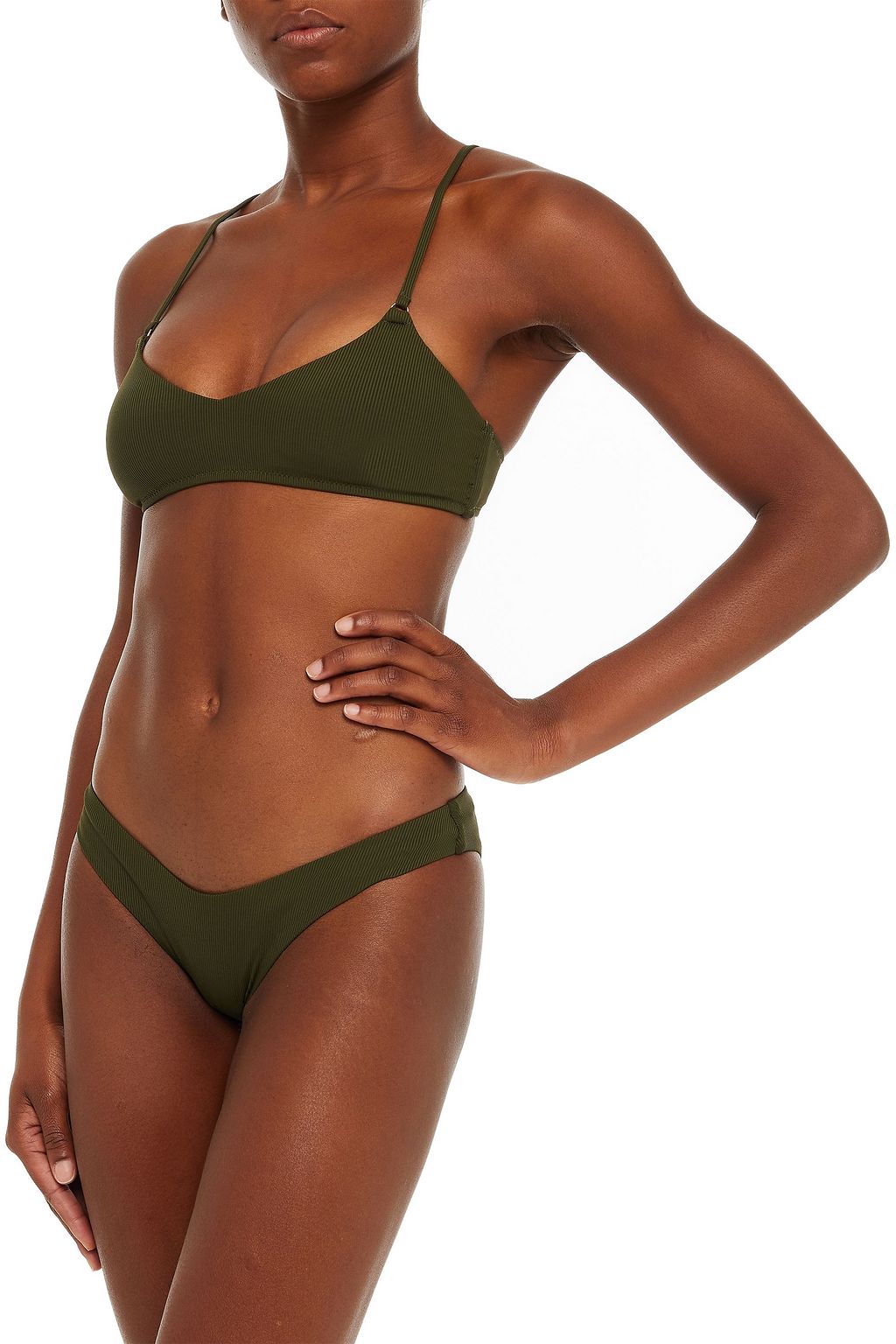 MELISSA ODABASH Vienna ribbed bikini top
