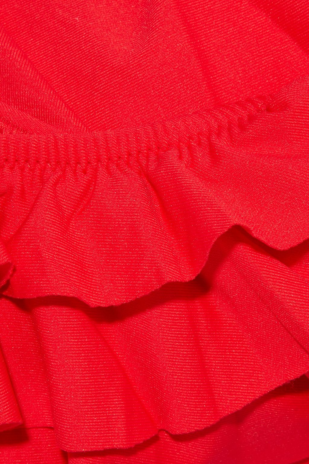 MELISSA ODABASH Hamptons off-the-shoulder ruffled bikini top