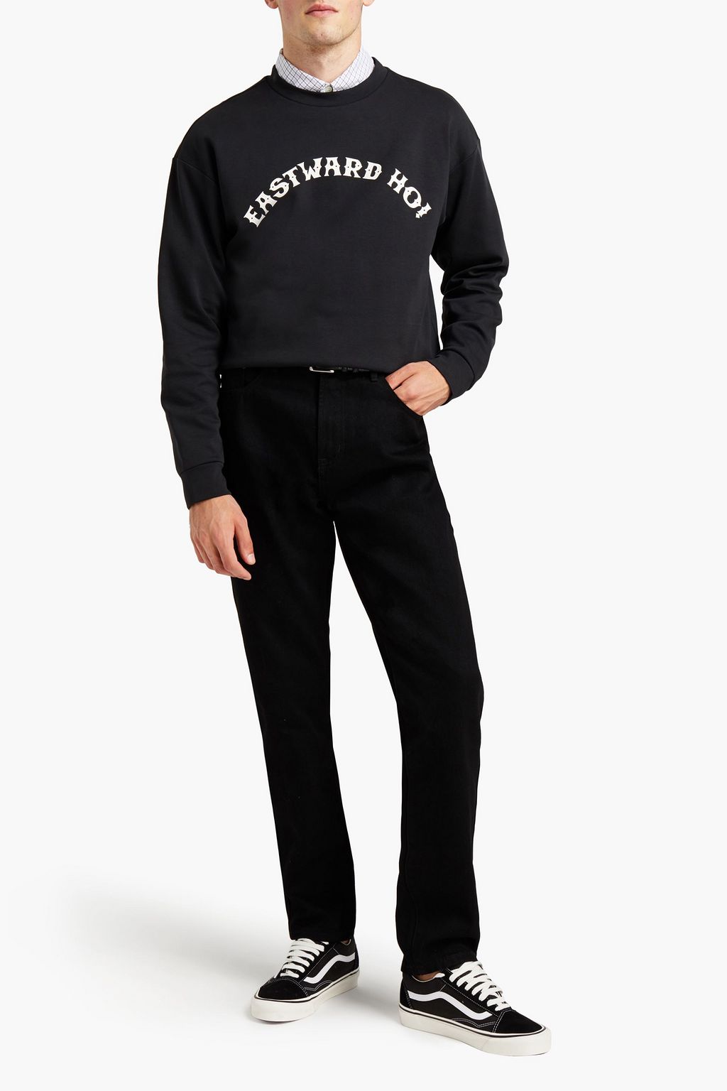 A.P.C. Printed French cotton-terry sweatshirt