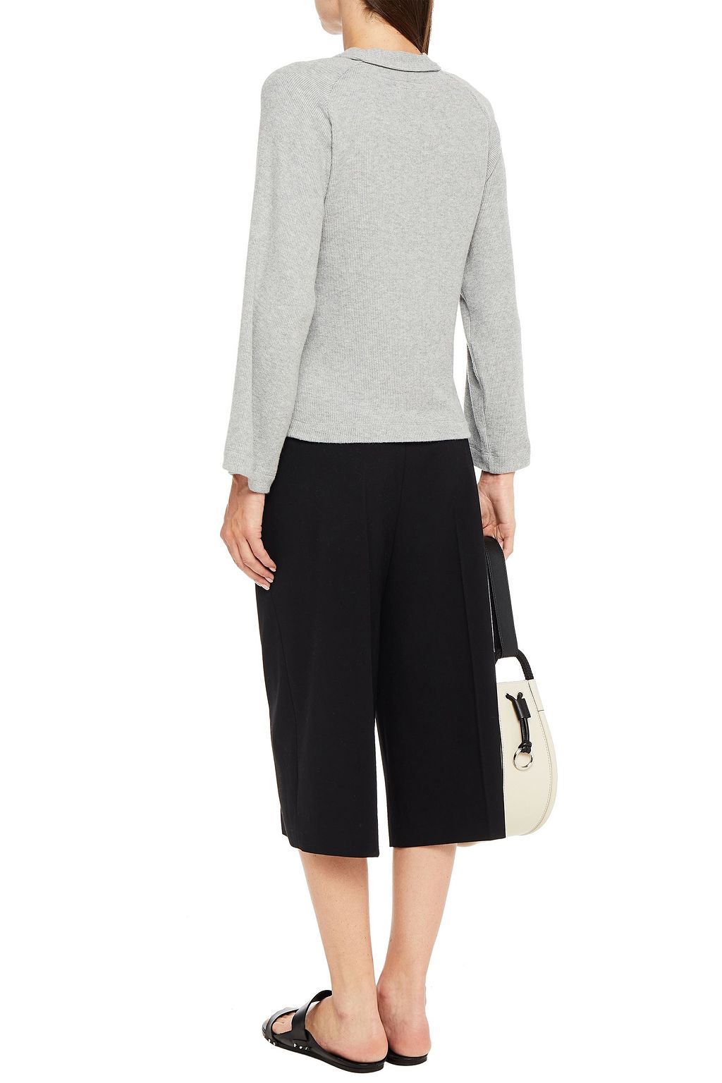 ENZA COSTA Ribbed jersey cardigan