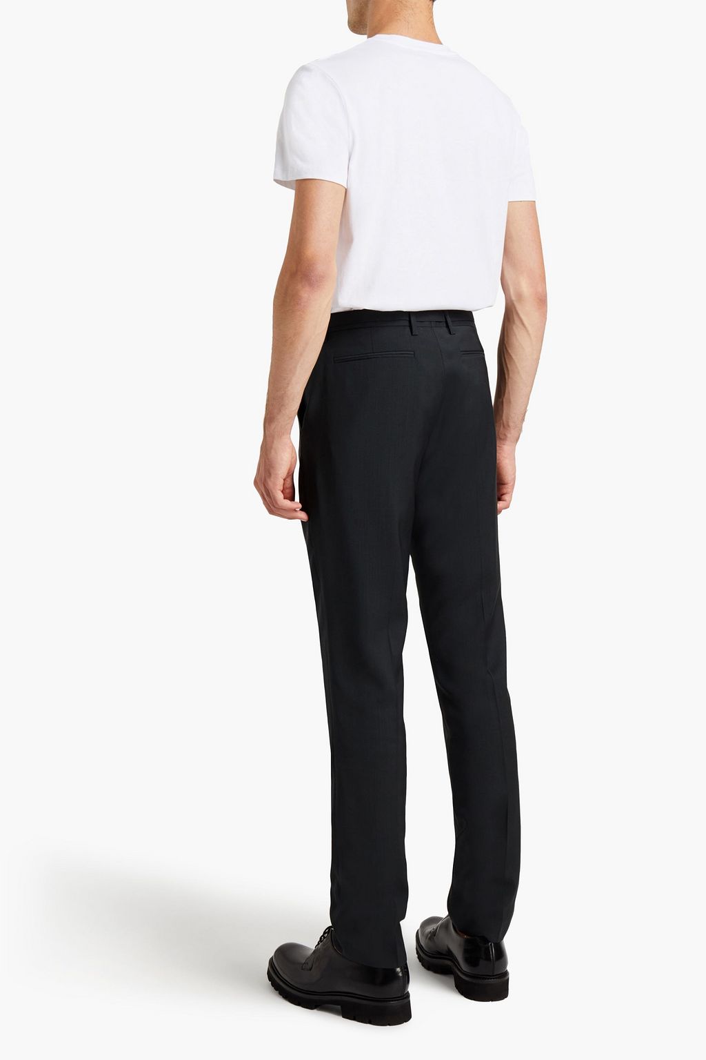 A.P.C. Slim-fit belted wool suit pants