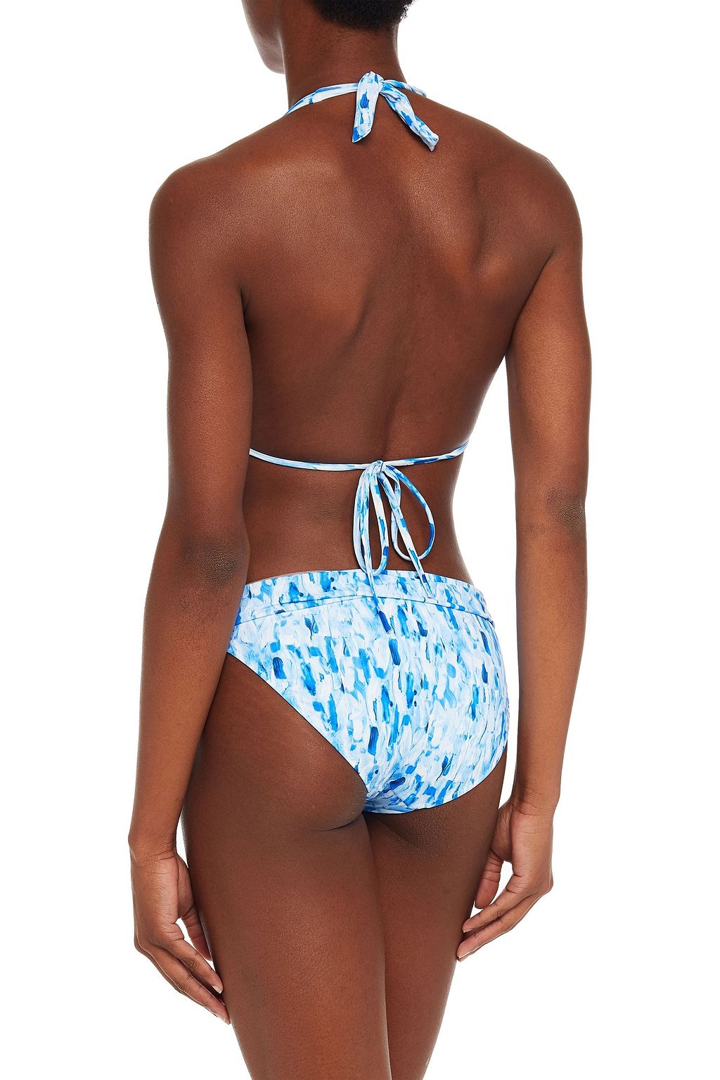 MELISSA ODABASH Grenada printed triangle bikini top