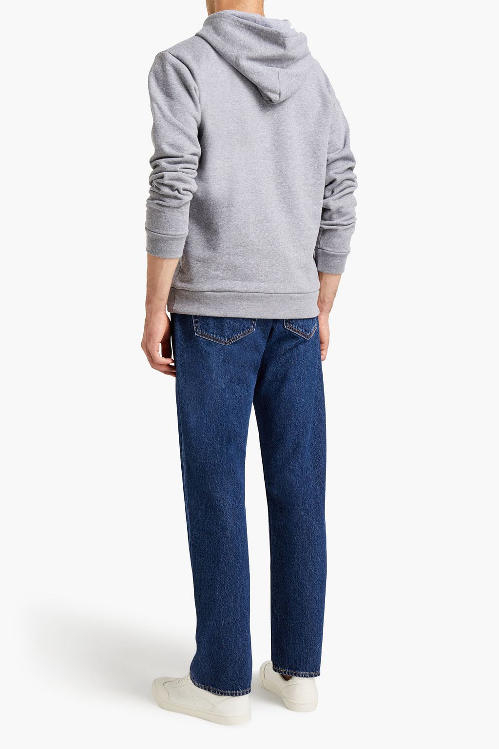 A.P.C. Printed French cotton-blend terry hoodie