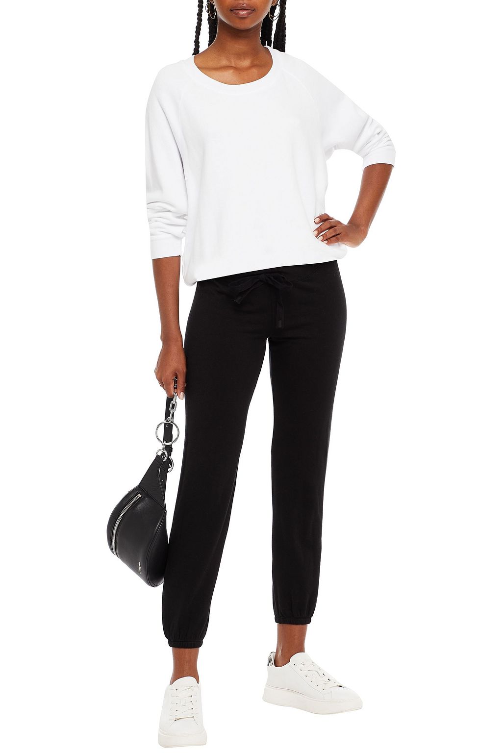 STATESIDE Modal-blend fleece track pants