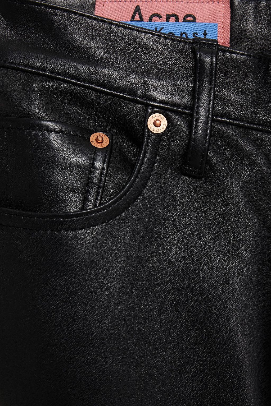 ACNE STUDIOS Hose mit schmalem Bein aus Leder