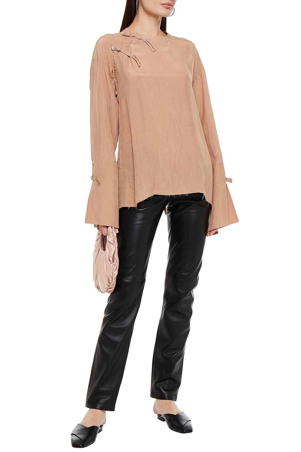 ACNE STUDIOS Hose mit schmalem Bein aus Leder