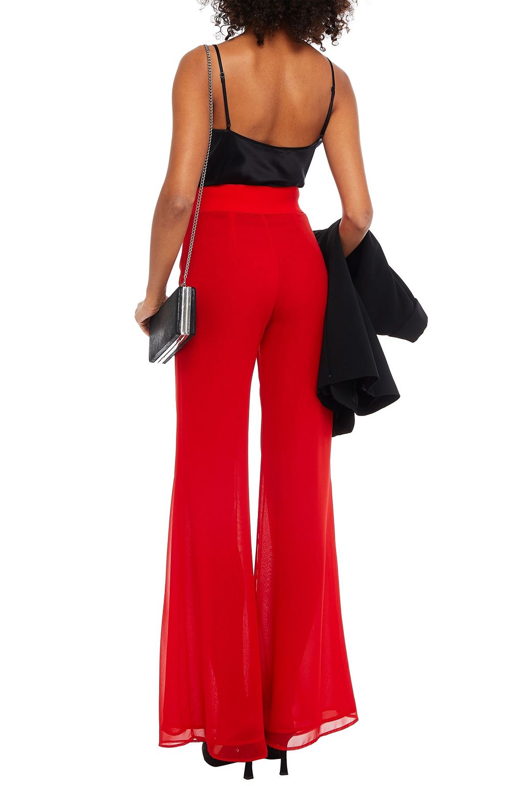 GALVAN  LONDON Georgette wide-leg pants